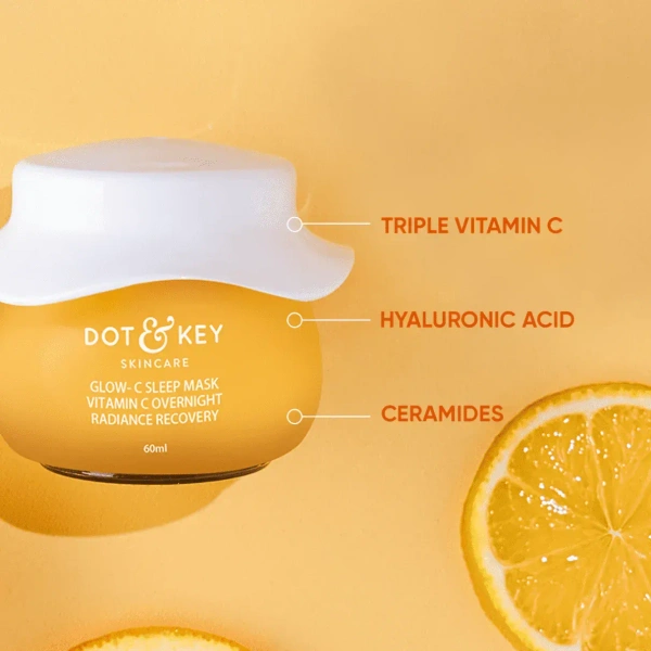 Dot & Key Pineapple Glow Vitamin C Sleeping Mask - 60 ml
