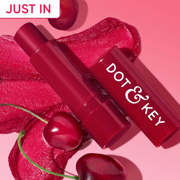 Dot & Key Barrier Repair Hydrating Lip Balm SPF 50+ (Cherry Crimson - High Tinted) - 4.5 g