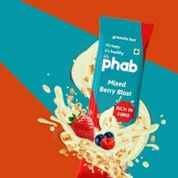 Phab Mixed Berry Blast - Granola Bar - 30 g