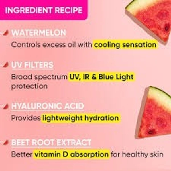 Dot & Key Watermelon Cooling Hyaluronic Sunscreen SPF 50+, PA++ - 80 g