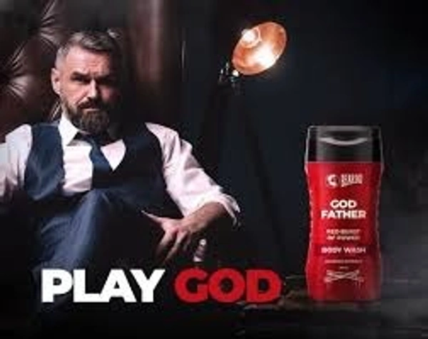 Beardo God Father Red Burst Of Power Body Wash - 200ml
