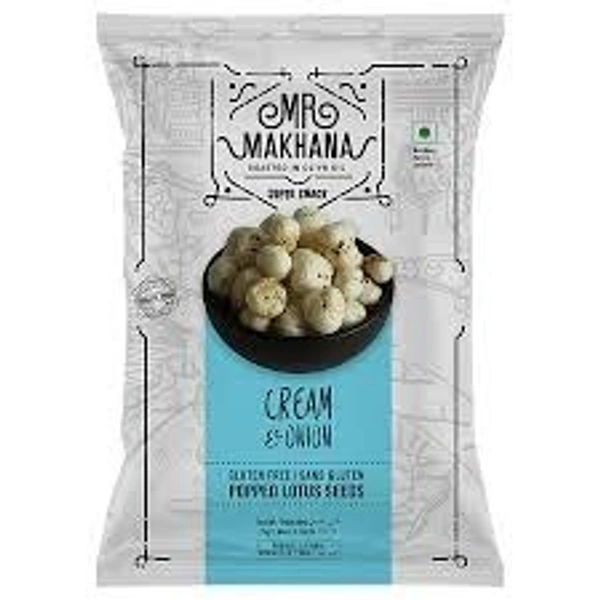 Mr Makhana Cream n Onion Flavoured Makhana - 55g
