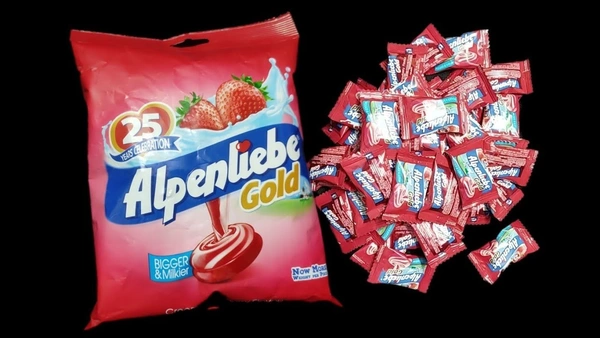 Alpenliebe Gold - Cream Strawberry Toffee Pack - 324 g