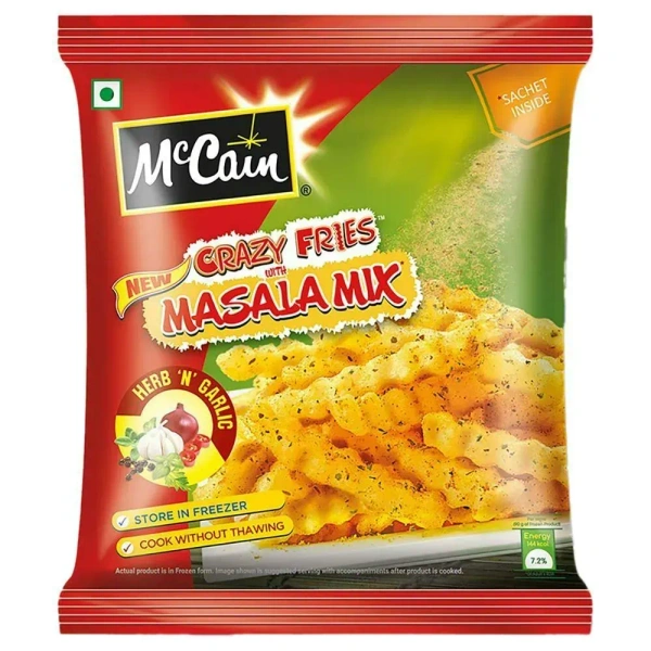 Mccain Masala Fries Herb 'N Garlic - 400gm