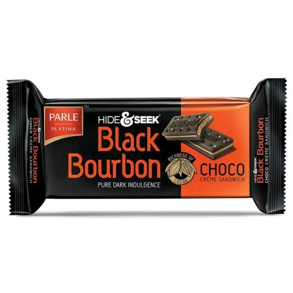 Parle Hide & Seek Black Bourbon Chocolate Cream Biscuit - 100 gm
