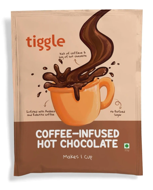 Tiggle Coffee Infused Hot Chocolate Sachet - 20 G
