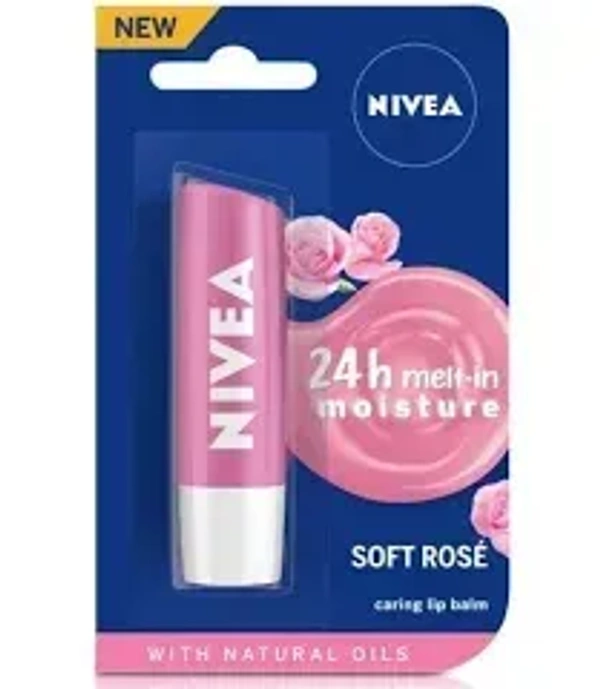 Nivea Soft Rose Lip Balm - 10 g