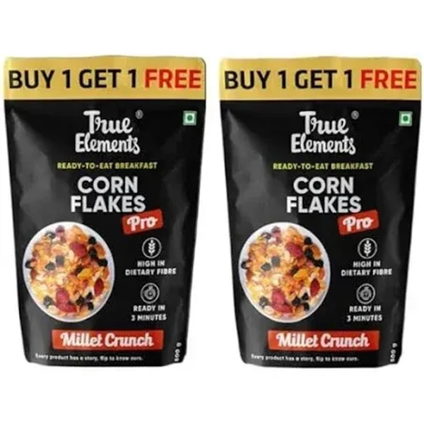 True Elements Corn Flakes - B1 G 1 - 500 g