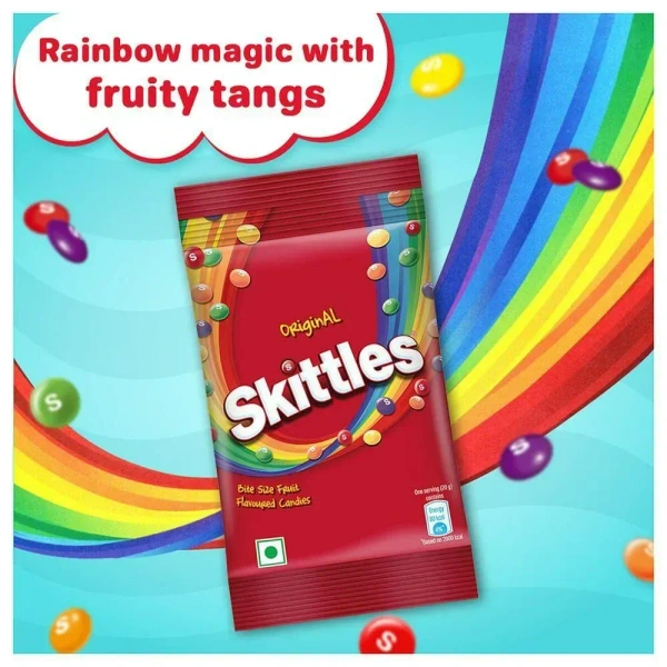 Skittles Original Bite Size Fruit Candy Pouch - 29 g