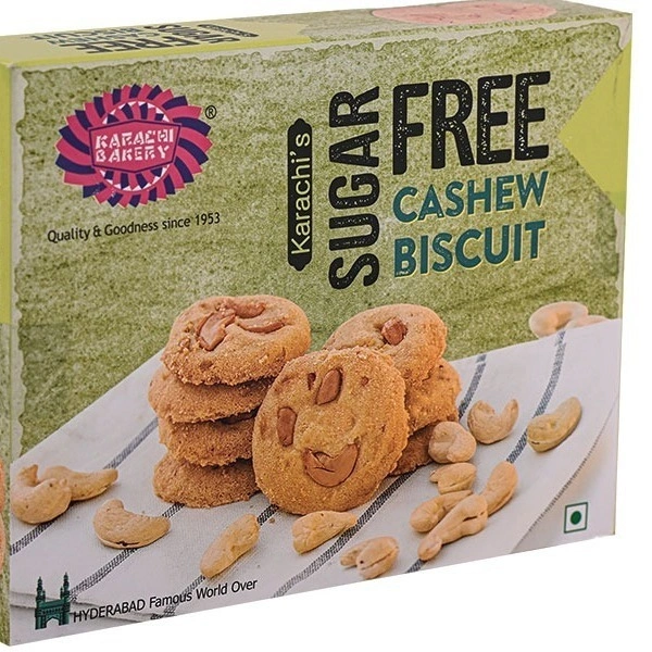 Karachi Bakery Sugar Free Cashew Biscuit  - 250g