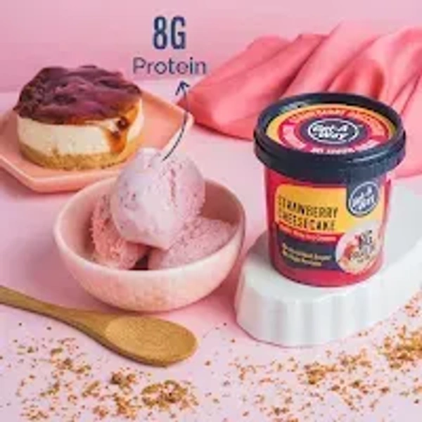 Get-A-Whey Strawberry Cheesecake 11Gm Protein Ice Cream - 125 ml