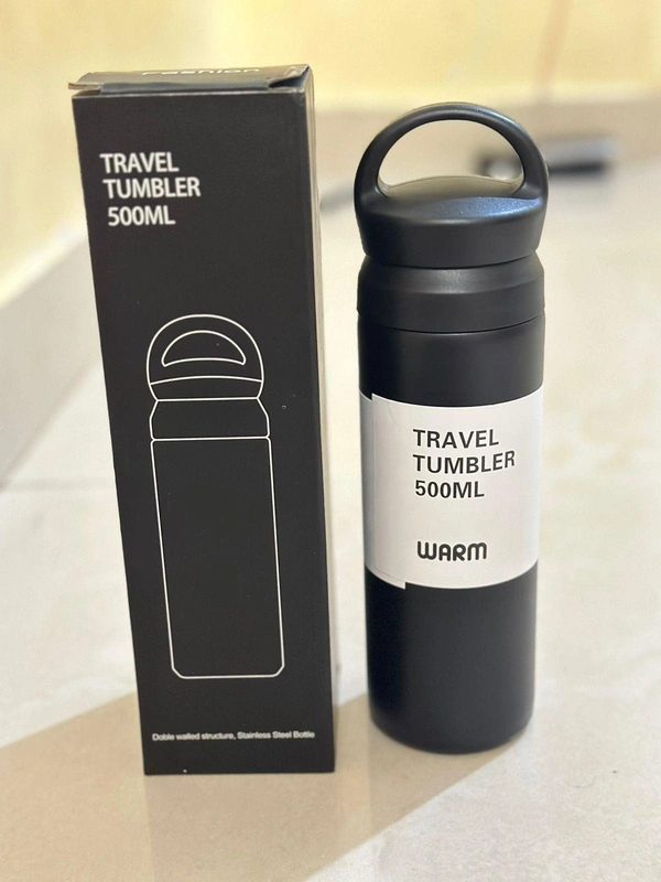 500ml Stainless Steel Double-Walled TRAVEL HOOK FLASK
