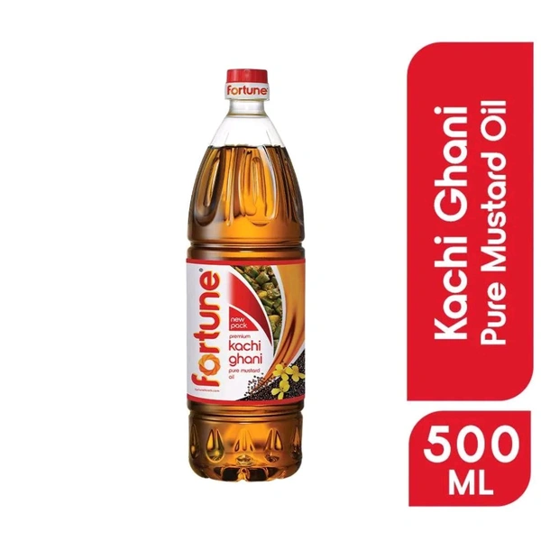 Fortune Mustard Oil Bottle  - Sarso Tail - सरसो तेल  - 500ml