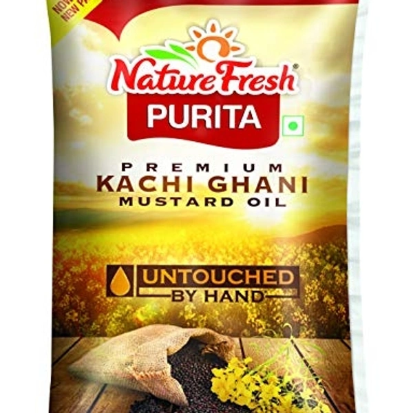 Nature Fresh Mustard Oil Pouch - Sarso Tail - सरसो तेल  - 1ltr