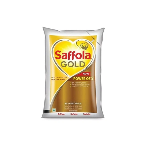 Saffola Gold Oil - सफ्फोला गोल्ड तेल - 1ltr