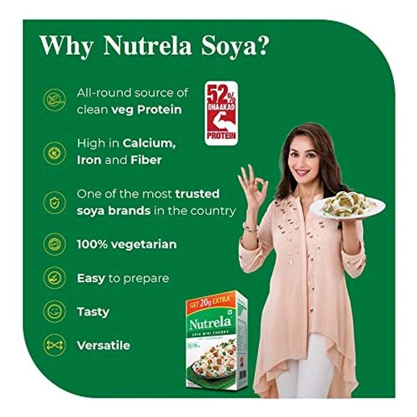 Nutrela Soya Chunk Mini - सोयाबीन बड़ी  - 200g