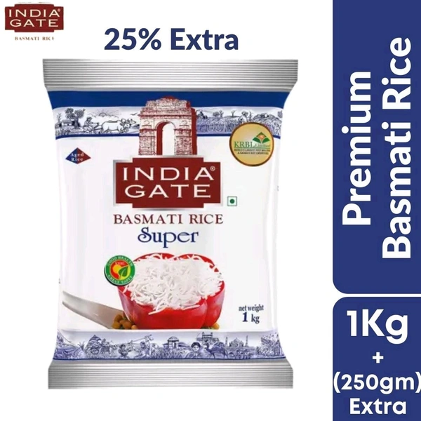 India Gate Super Rice इंडियागेट सुपर राइस  - 1kg