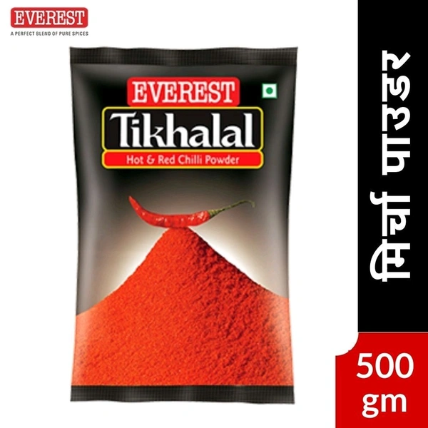 Everest Mirch Powder/ Tikhalal Chili Powder  - 500gm