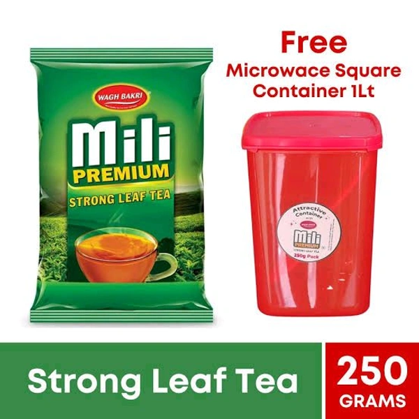 Waghbakri Mili Premium Tea Container Free - 250gm