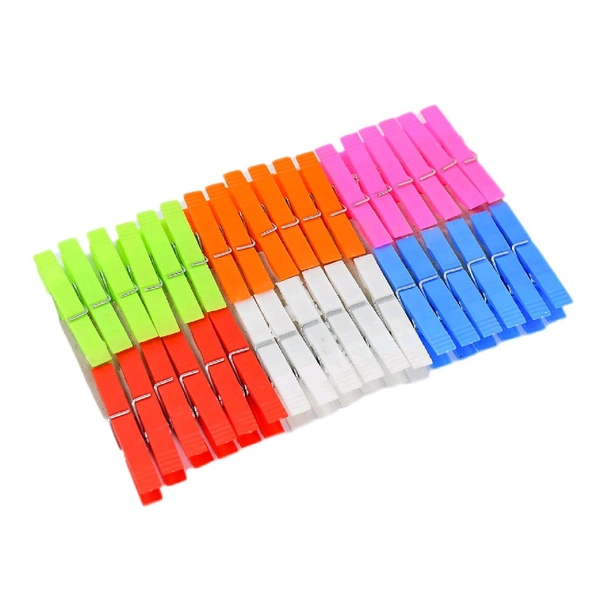 PLASTIC CLOTHES CLIPS - 12Pc