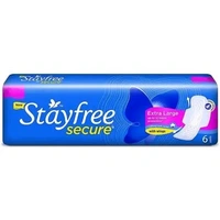 Stayfree Secure Cotton Soft With Wings XL   - 6Pads