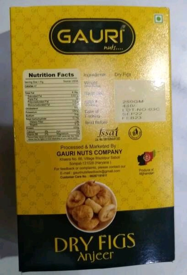 Gauri Anjeer Dry Figs - 250g