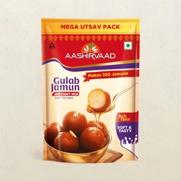 Aashirvaad Gulab Jamun Instant Mix - 500gm
