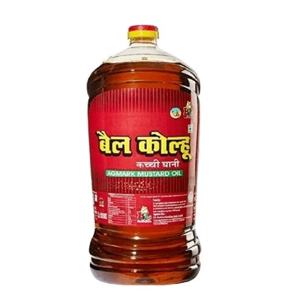 Bail Kolhu Kachi Ghani Mustard Oil/ Sarso Tail  - 5Ltr