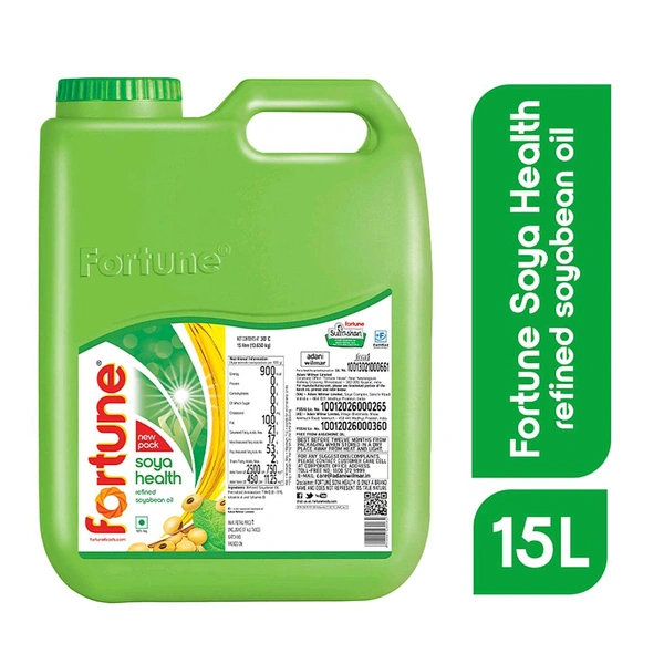 Fortune Refine Soyabean Oil Jar - 15Ltr