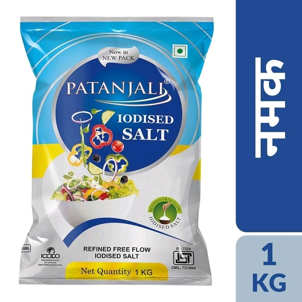 Patanjali Iodized Salt / Patanjali Namak - 1kg