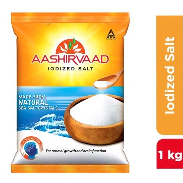 Aashirvaad Iodized Salt/ Namak - 1kg