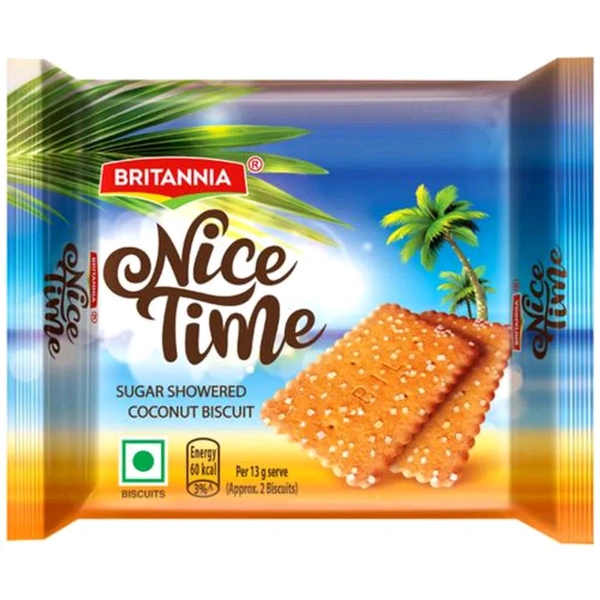 Britannia Nice Time Coconut Biscuits  - 143gm
