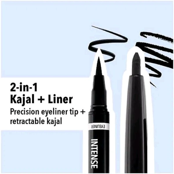 Blue Heaven Intense Duo Eye Kajal + Liner Black(Kajal) - 0.85ml