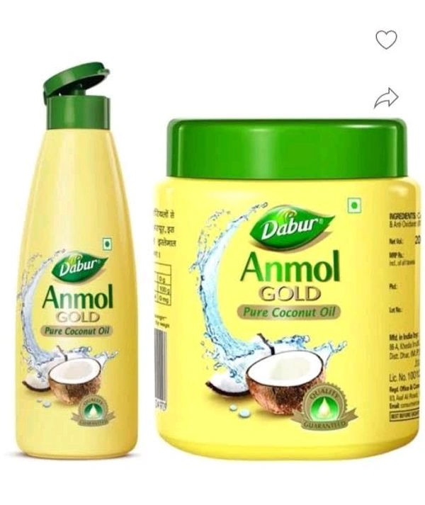 Dabur  Anmol Gold Pure Coconut Oil  - 175+45ml Free