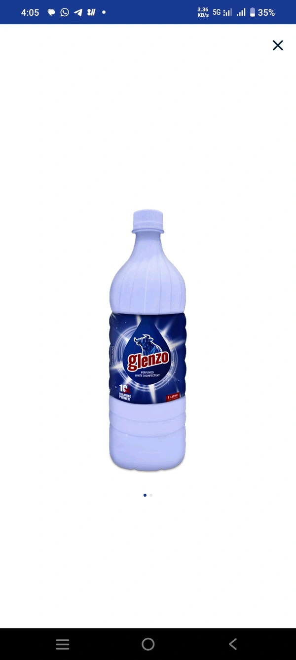 Glenzo Disinfectant White Phenyle - 1Ltr