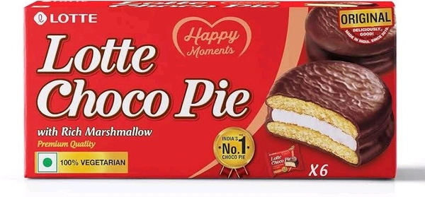 Lotte Choco Pie 6Pc - 168gm