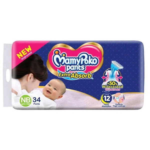Mamypoko Pant NB - 34pc