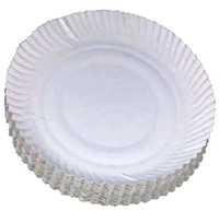 Paper Plates/ Patta White 8 Inch - 50Pc
