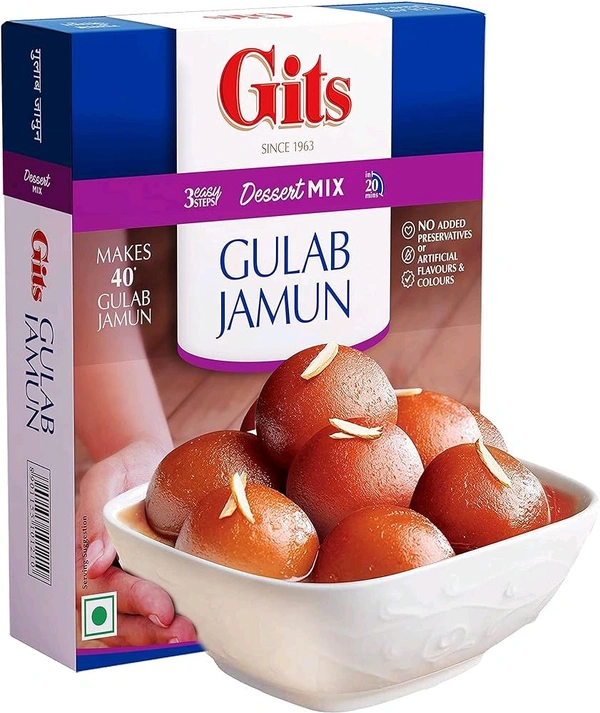 Gits Gulab Jamun Mix Powder (Makes 40 Jamuns) - 200gm