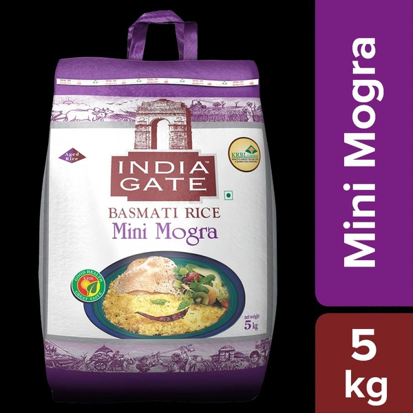India Gate MINI MOGRA Basmati Rice - 5kg