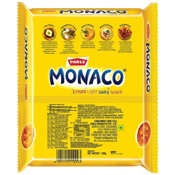 Monaco Classic Salted Biscuits - 200gm