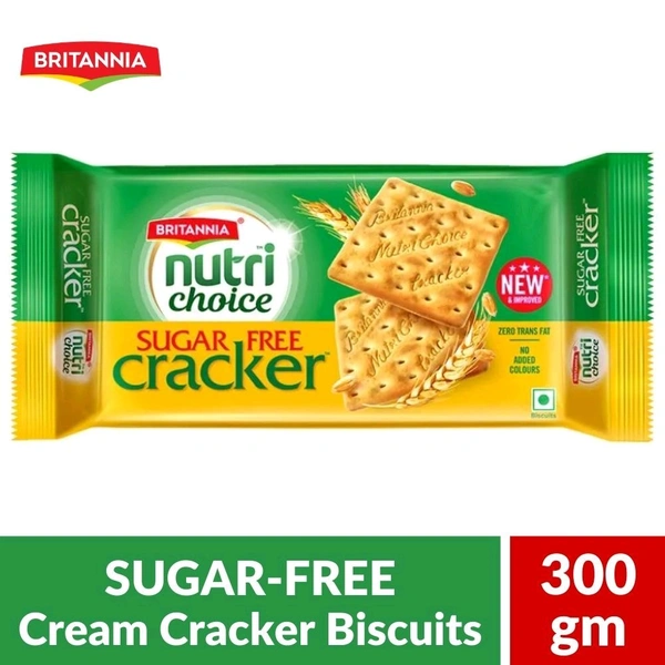 Britannia Nutri Choice Cream Cracker (Sugar Free Biscuits) - 300gm