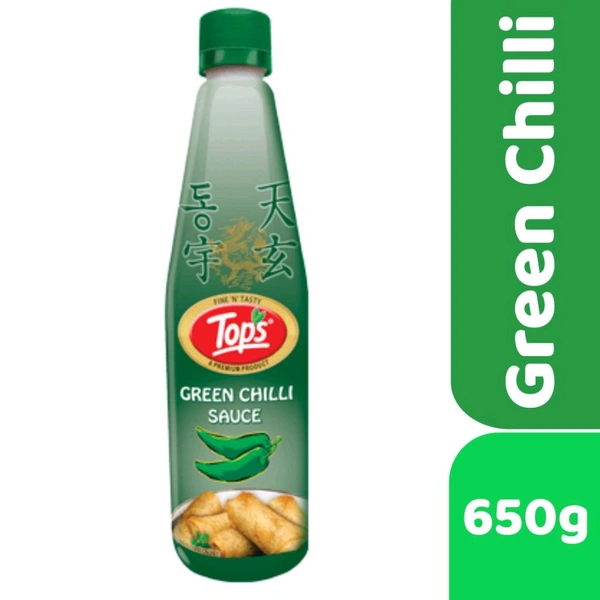 Tops Green Chilli Sauce - 650gm