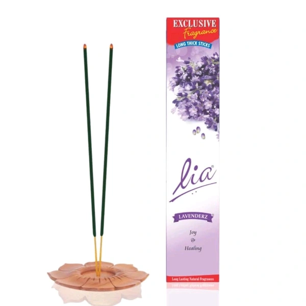 Lia Fragrance Pooja Agarbatti (Approx 60 Long sticks) - 100gm, LAVENDER