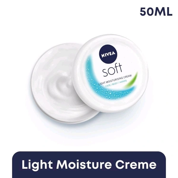 Nivea Soft Light Mosturising Cream (White) - 50ml