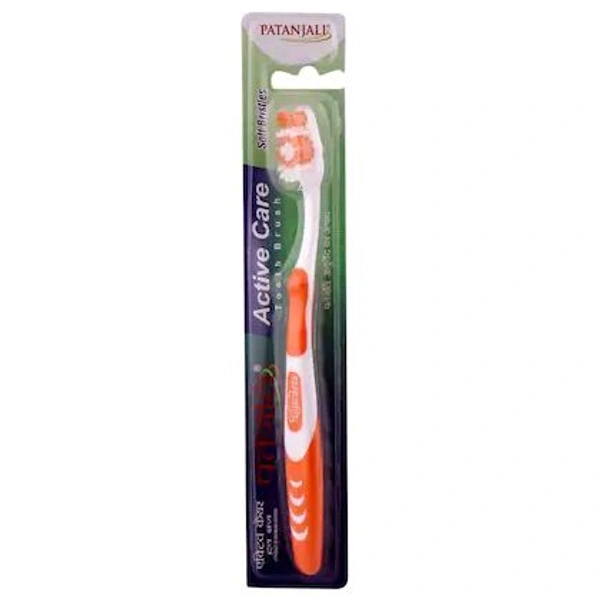 Patanjali Active Care Orange (Soft) Toothbrush - 1pc
