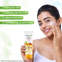 Mamaearth Ubtan Natural Face Wash With Turmeric & Saffron for Tan Removal - 100ml