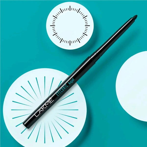 Lakme Eyeconic Kajal, Matte Kajal Pencil That Lasts 24 Hrs - 0.35gm