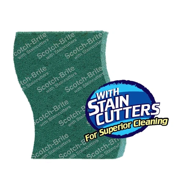 Scotch Brite Green Scrub Pad MEDIUM - 3Pcs