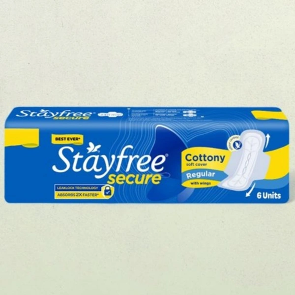 Stayfree Secure Cottony Regular - 6pads
